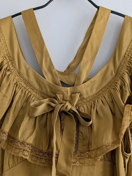 Doen Sicilia Dress in Wheat, NWT, Size M - Picture 3 of 16